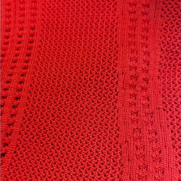 Catherine Malandrino Dnonito Pointed Toe Vibrant Red Knit Stiletto Heels Size 9 - Picture 6 of 9